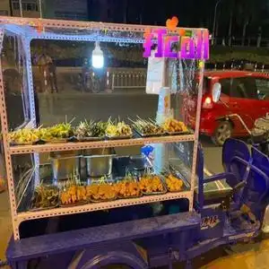 组装定做各种油炸小吃架商用三轮车摆摊架子煎饼多功能烧烤万能架