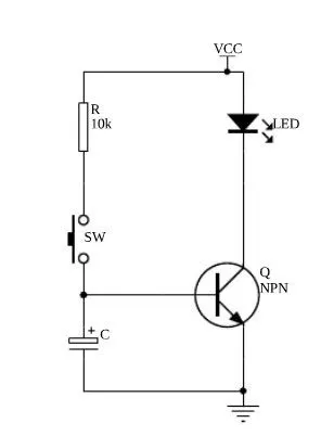 求个延时断电电路,用三极管,电容器,电阻等简单部件组成,直流低压环境
