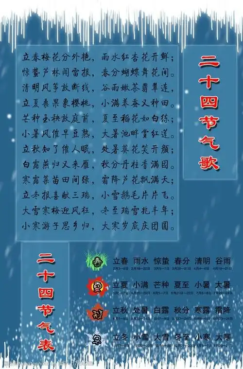二十四节气图片