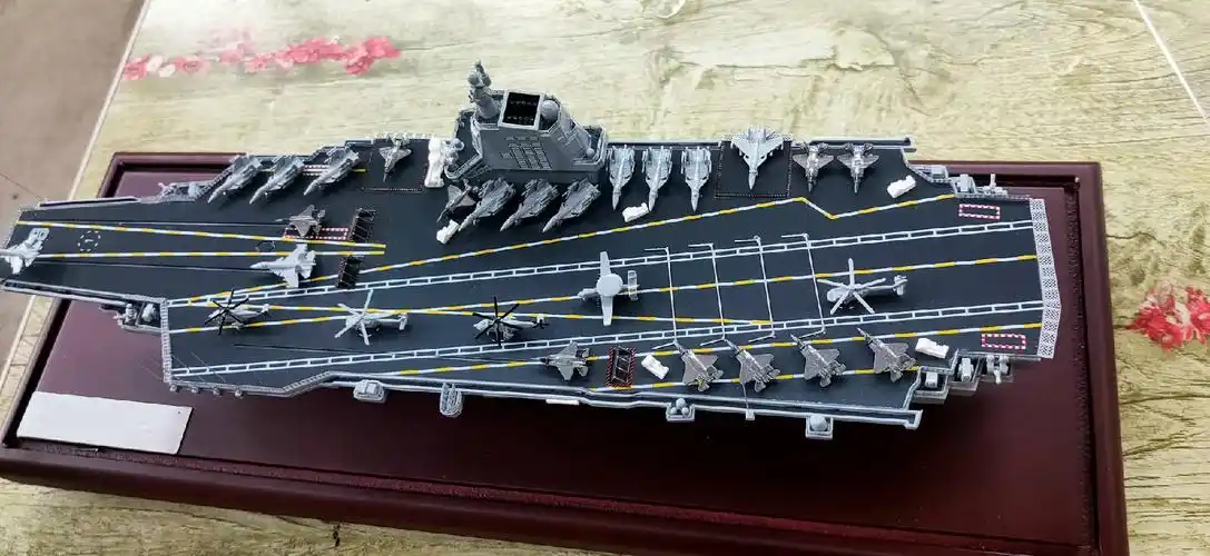 福建舰航空母舰模型1:900中国03型18号仿真成品摆件 海军收藏 1:900