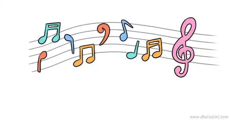 音符儿童画怎么画音符简笔画画法