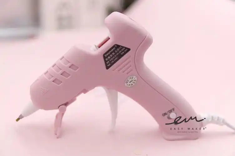 easymaker儿童铜嘴细嘴胶枪热熔胶枪手工diy发夹工具推荐7mm胶棒