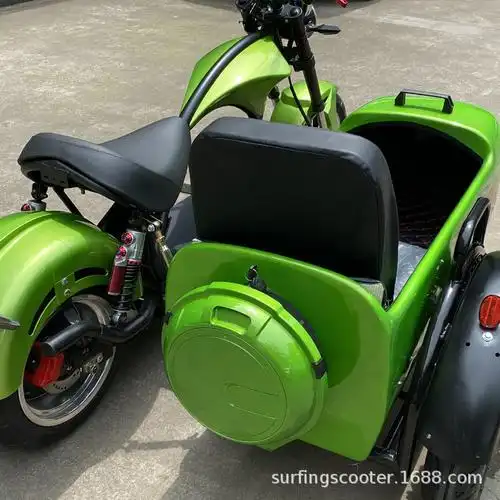 i7哈雷太子边三轮电动车挎斗边三轮电动三轮电动车代步挎子电动车