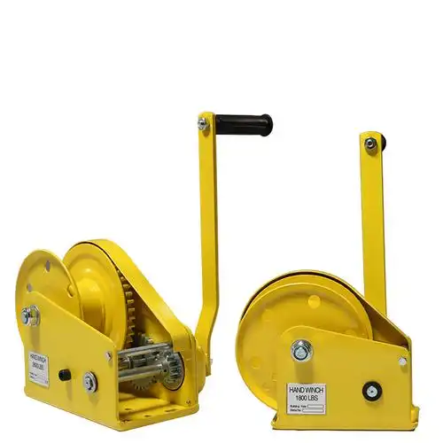 手摇绞盘手摇卷扬机手动绞车提升机牵引机手摇卷扬机带自动刹车