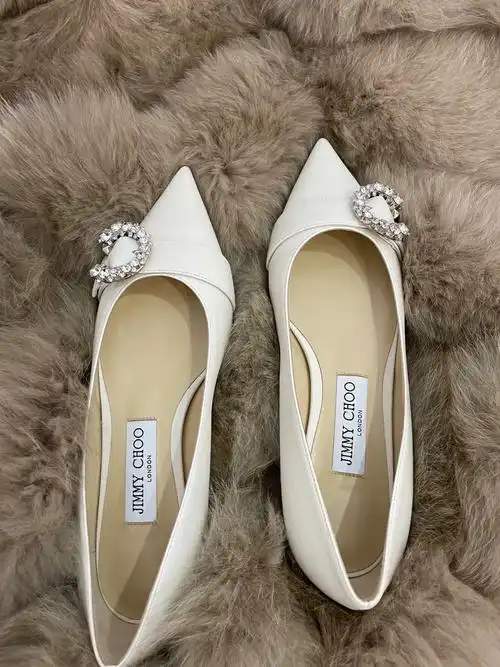 jimmychoo平跟鞋真皮底贴底前后掌