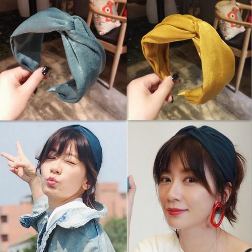 贾静雯同款发带发箍韩版发饰头饰短发百搭布艺宽边网红甜美头箍女