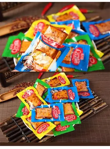 豆腐干零食小包装50包香辣小吃散装湖南麻辣爽q弹嫩休闲儿童豆干