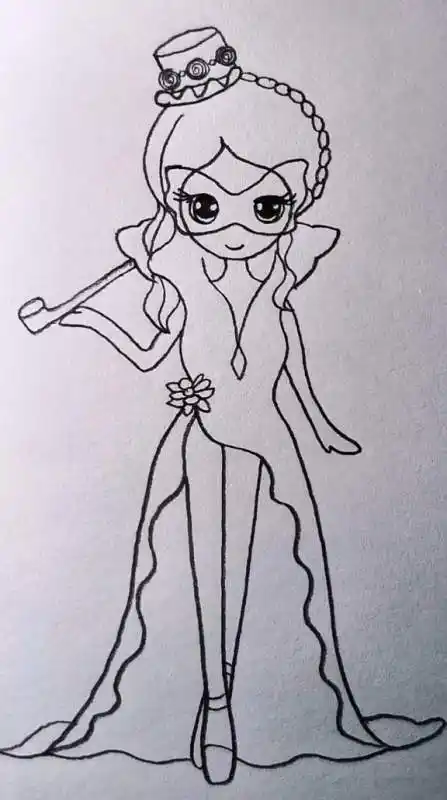 非常简单的毒娘娘简笔画你们学会了吗