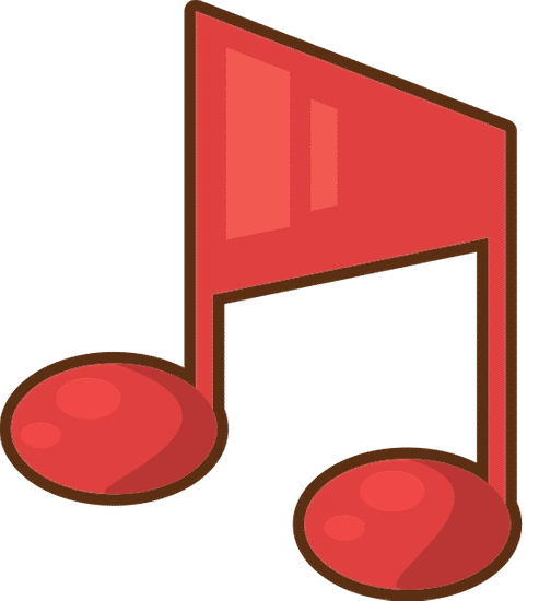 cartoon quaver note musical - 素材 - canva可画