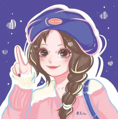 手绘人物卡通头像浪漫不止温柔永生