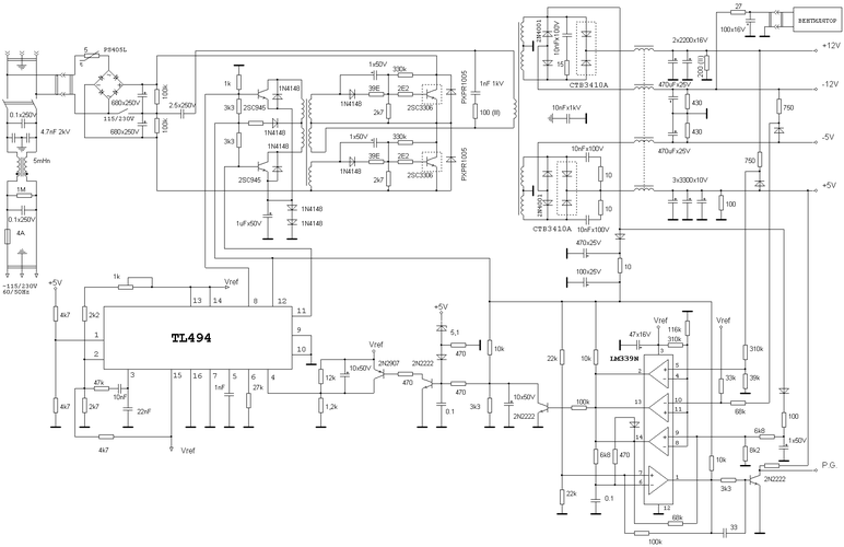 搞装修送的一个坏12v10a的电源大家看看哪里坏了