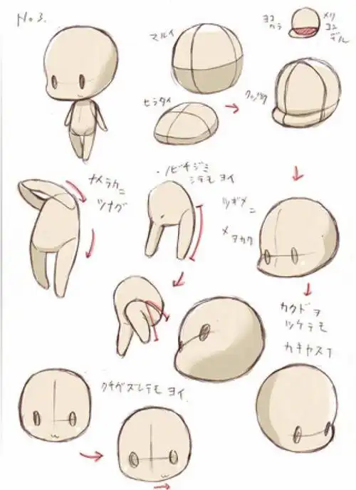 资源君#可爱又易上手的q版教程!喜欢可以参考,转需