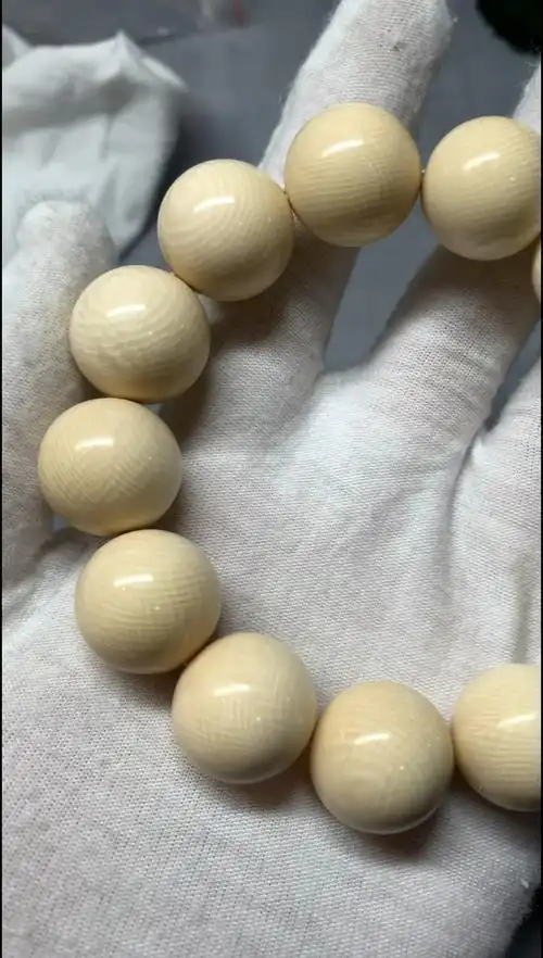 猛犸象牙爆炸满纹手串