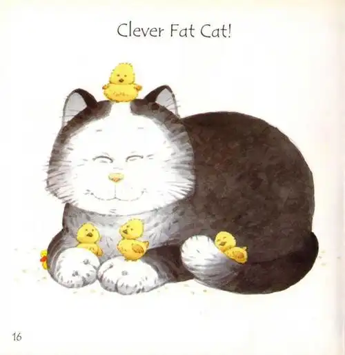 聪明的小猫咪在干什么呢? - fat cat on a mat