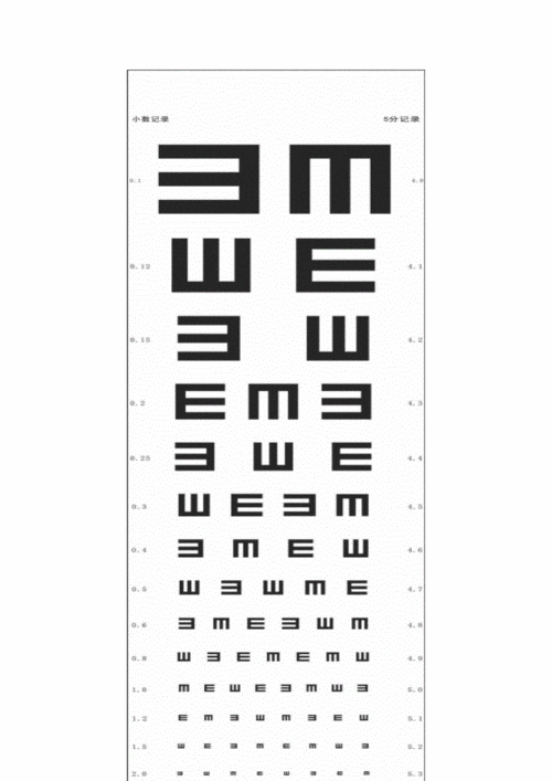 视力表及老年人视力表.doc