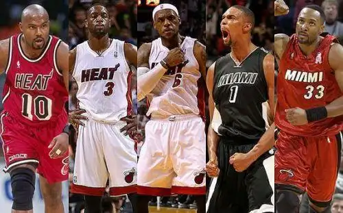 30队队史最佳阵容之热火 詹皇韦德领衔沙克仅替补