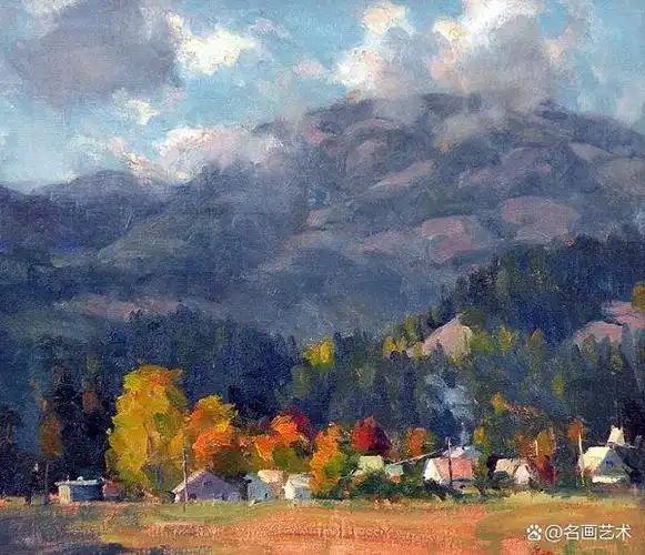 delbert gish,这位美国画家,以其色彩鲜明,时代感强烈的油画作品,吸引