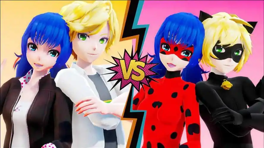 奇迹少女mmd自制玛丽娜艾俊2种形态的表演对比好般配