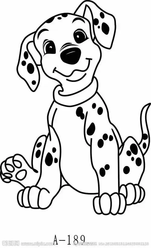 2022最新简笔画小狗 简笔画小狗 呆萌