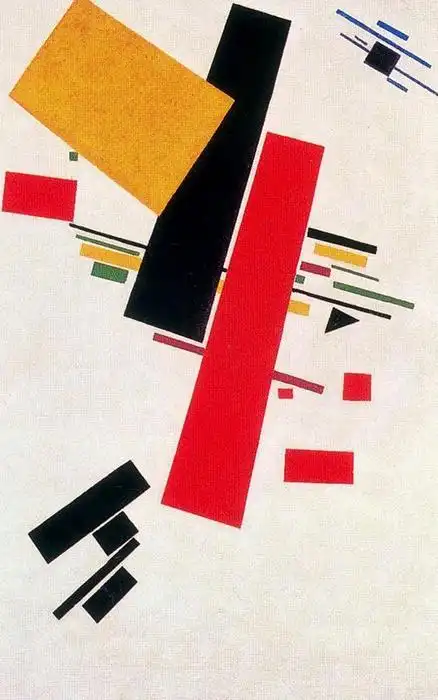 "动态至上主义", 油 通过 kazimir severinovich malevich (1879-1878