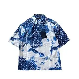 【现货】louis vuitton lv 腰果花 扎染 满logo 短袖 衬衫 1aa4ud