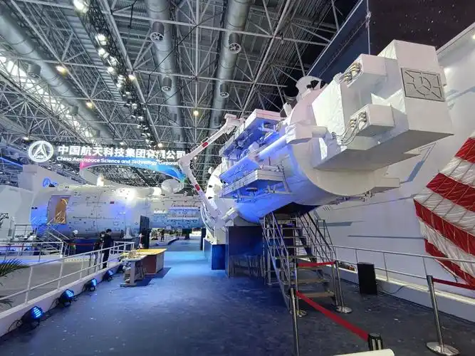 1:1中国空间站组合体展示舱.中国航天科技集团供图