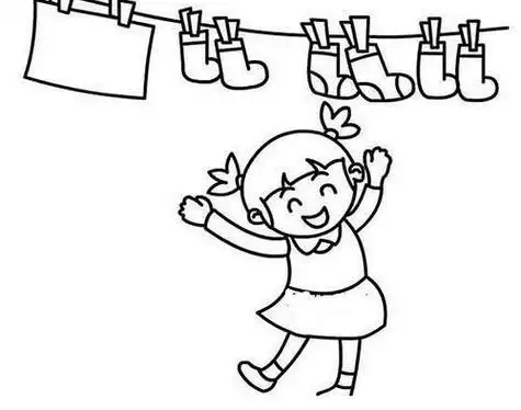 整理物品幼儿园简笔画