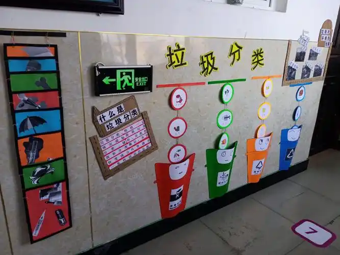 密山市当壁镇中心幼儿园开展走廊环境创设评比活动