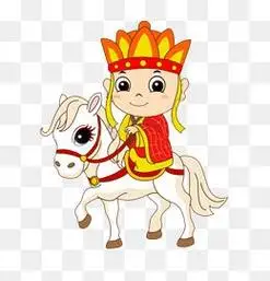 关于唐僧骑马的简笔画