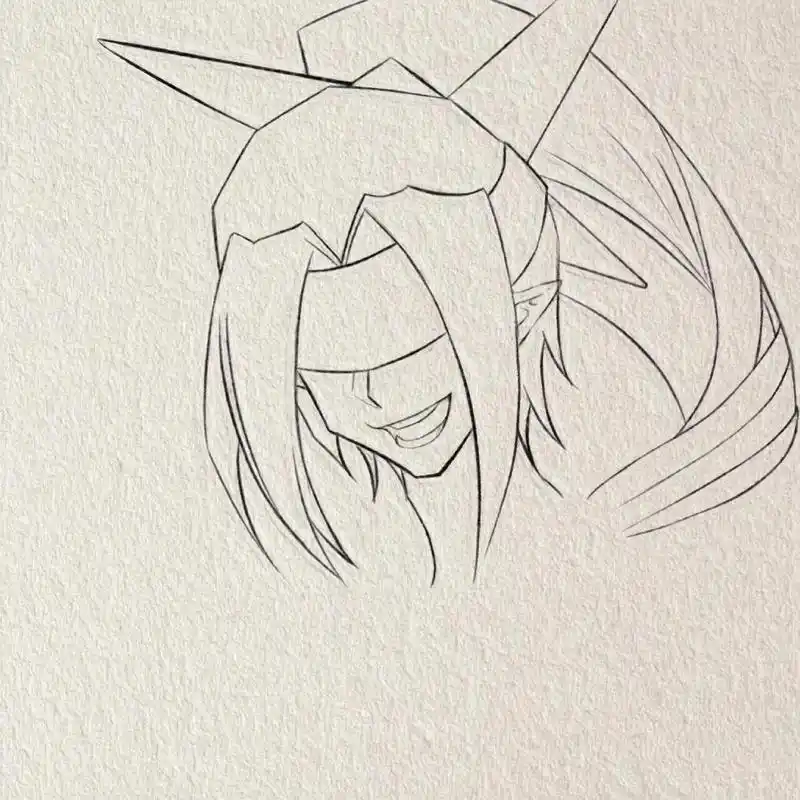 雷德——《凹凸世界》手绘 "乌罩下的明眸,是你独有的一份不羁" 雷德