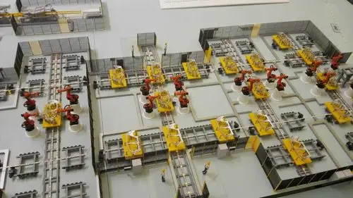 上海憬晨展览制作的生产线模型充分的展现生产线的工艺流程和操作原理