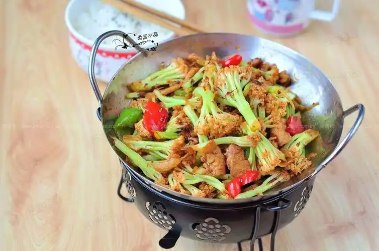 干锅有机菜花的做法步骤