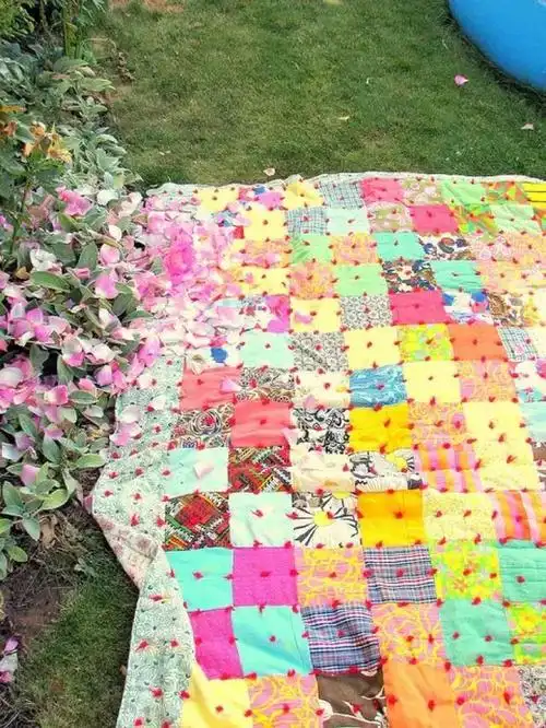 方块拼布被子制作  3