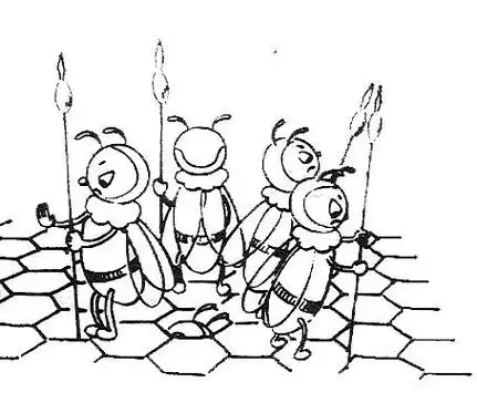 兵蚁卡通简笔画