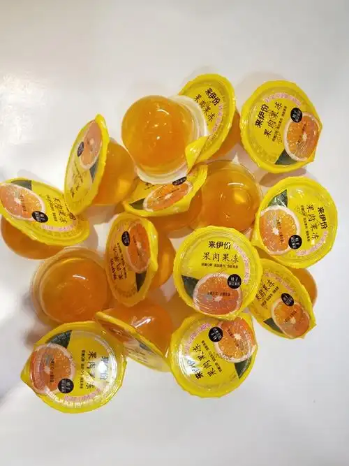 【追剧零食】来伊份乳酸菌果肉果冻20个黄桃味桔子味菠萝味布丁网红