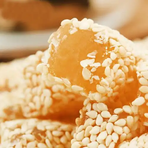 【天猫超市】雾中花扬州特产 南京风味牛皮糖软糖松子味400g