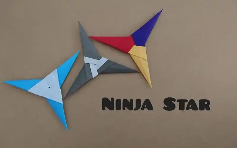 折纸忍者星三角飞镖