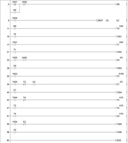 关于三菱plc梯形图