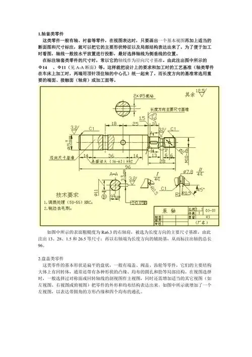 表面粗糙度的标注