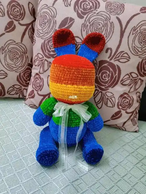 92肖战同款彩虹兔96钩针编织96