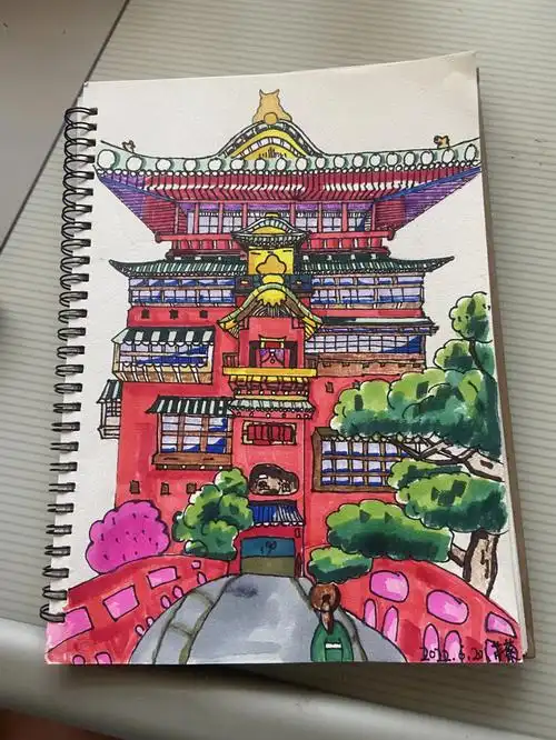 临摹千与千寻油屋