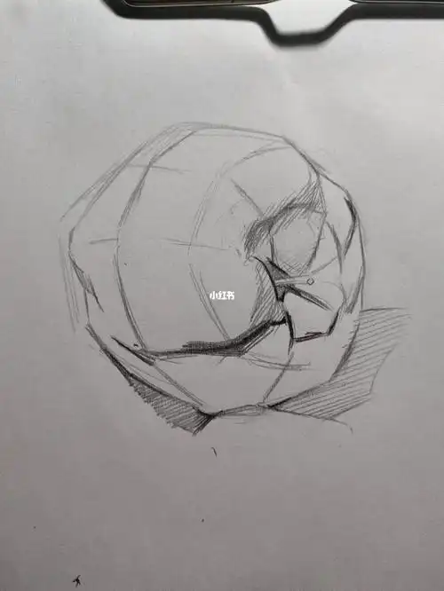 素描画  #零基础素描  #素描静物  #苹果