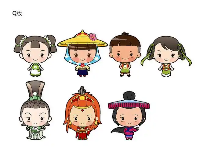 八闽系列(1)福建旅游景区卡通形象和宣传插画