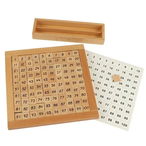 蒙氏1100连续数板一百100版蒙台梭利数学教具专业版其它早教玩具类