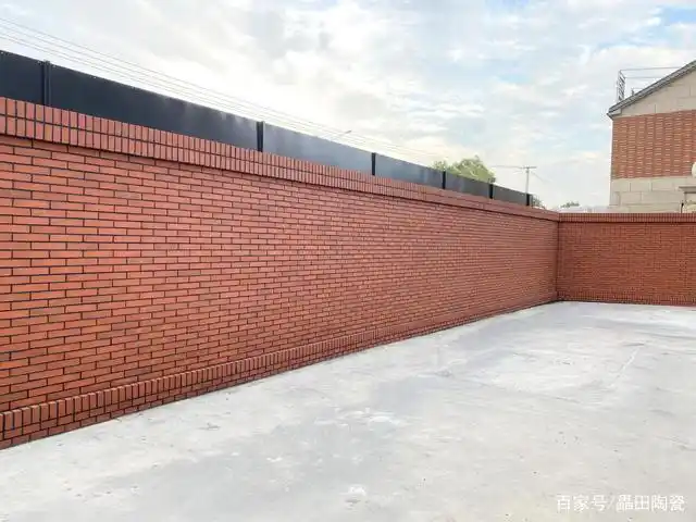 清水墙陶砖铺贴效果实拍图