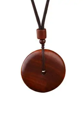 4折月销 45平安无事牌原木吊坠挂牌红木小料定制创意diy手工小叶紫檀