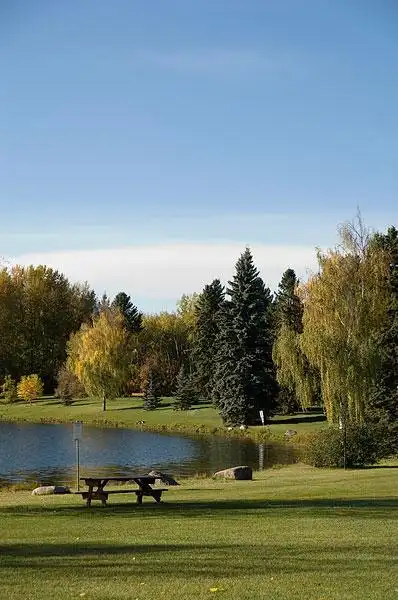 风景,湖,公园,加拿大