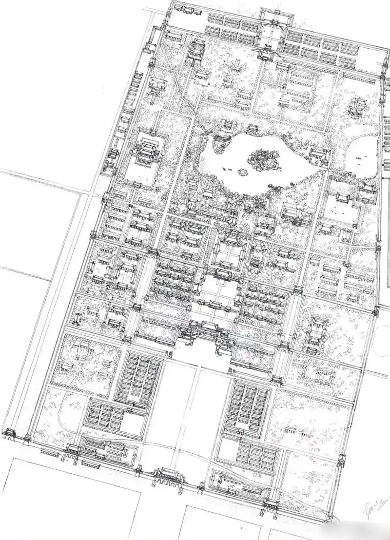 图一:大明宫手绘鸟瞰线图  图二:我这个类型infp收入最低,然后是艺术