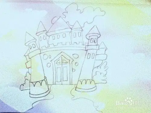 灰姑娘的城堡怎么画简笔画