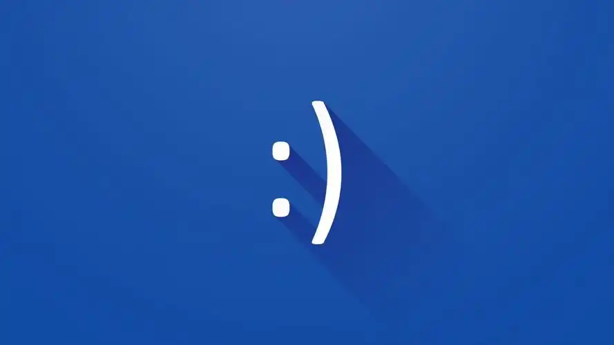 蓝色,笑脸,标志,抽象,艺术图片,4k高清其它图片,娟娟壁纸